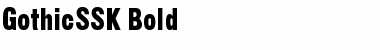 Download GothicSSK Bold Font Title Preview