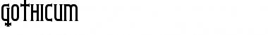 Download Gothicum Regular Font Title Preview