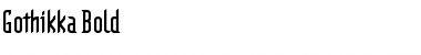 Download Gothikka Bold Font Title Preview