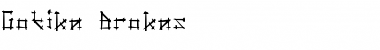Download Gotika Brokas Regular Font Title Preview