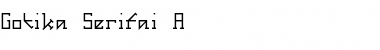 Download Gotika Serifai A Regular Font Title Preview