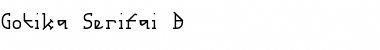Download Gotika Serifai B Regular Font Title Preview