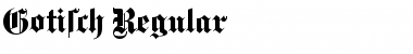 Download Gotisch Regular Font Title Preview