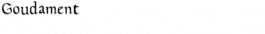 Download Goudament Regular Font Title Preview