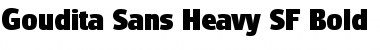 Download Goudita Sans Heavy SF Bold Font Title Preview