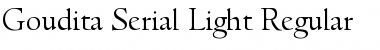 Download Goudita-Serial-Light Regular Font Title Preview