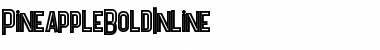 Download pineapple bold inline Regular Font Title Preview