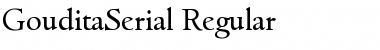 Download GouditaSerial Regular Font Title Preview