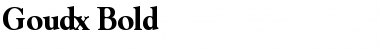Download Goudx-Bold Regular Font Title Preview
