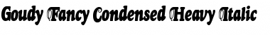 Download Goudy Fancy Condensed Heavy Italic Font Title Preview