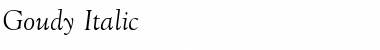Download Goudy Italic Font Title Preview