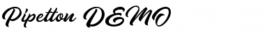 Download Pipetton DEMO Regular Font Title Preview
