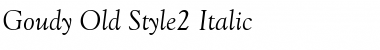 Download Goudy Old Style2 Italic Font Title Preview