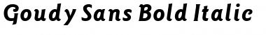 Download Goudy Sans Bold Italic Font Title Preview