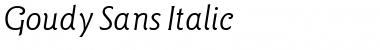 Download Goudy Sans Italic Font Title Preview
