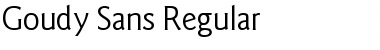 Download Goudy Sans Regular Font Title Preview