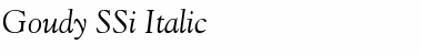 Download Goudy SSi Italic Font Title Preview