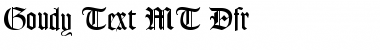 Download Goudy Text MT Dfr Regular Font Title Preview
