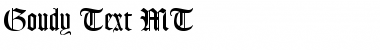 Download Goudy Text MT Roman Font Title Preview
