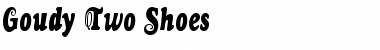 Download Goudy Two Shoes Regular Font Title Preview