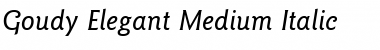 Download Goudy-Elegant-Medium Italic Font Title Preview