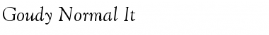 Download Goudy-Normal-It Regular Font Title Preview