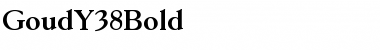 Download GoudY38Bold Medium Font Title Preview