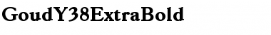 Download GoudY38ExtraBold Medium Font Title Preview