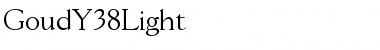 Download GoudY38Light Medium Font Title Preview