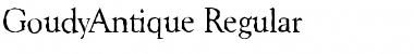 Download GoudyAntique Regular Font Title Preview