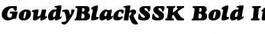 Download GoudyBlackSSK Bold Italic Font Title Preview