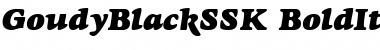 Download GoudyBlackSSK BoldItalic Font Title Preview