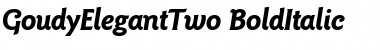 Download GoudyElegantTwo BoldItalic Font Title Preview