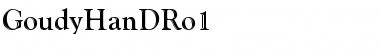 Download GoudyHanDRo1 Regular Font Title Preview