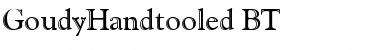 Download GoudyHandtooled BT Regular Font Title Preview