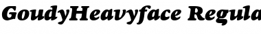 Download GoudyHeavyface RegularItalic Font Title Preview