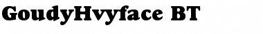 Download GoudyHvyface BT Regular Font Title Preview