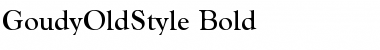 Download GoudyOldStyle Bold Font Title Preview