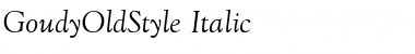 Download GoudyOldStyle Italic Font Title Preview