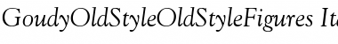 Download GoudyOldStyleOldStyleFigures RomanItalic Font Title Preview