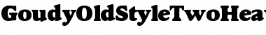 Download GoudyOldStyleTwoHeavy Regular Font Title Preview