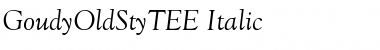 Download GoudyOldStyTEE Italic Font Title Preview
