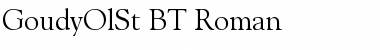 Download GoudyOlSt BT Roman Font Title Preview
