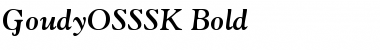 Download GoudyOSSSK Bold Font Title Preview