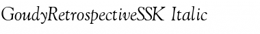 Download GoudyRetrospectiveSSK Italic Font Title Preview