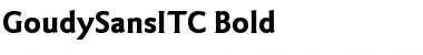 Download GoudySansITC Bold Font Title Preview