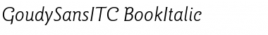 Download GoudySansITC Italic Font Title Preview