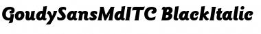 Download GoudySansMdITC Black Italic Font Title Preview