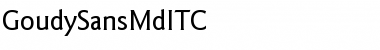 Download GoudySansMdITC Medium Font Title Preview