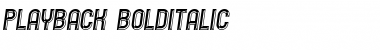 Download Playback Bold Italic Font Title Preview